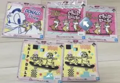 チップ&デール　一番くじ　ハンドタオルコレクション ５個セット