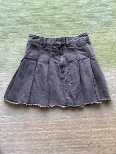 デニム プリーツスカート GU ミニ