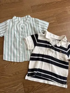 babyGap SHEIN ストライプポロシャツ2枚セット
