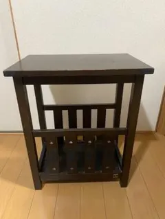 イタリア　木製　折り畳み　キッチンワゴン 黒色天板　ホッパペドレッティ イタリア 木製 折り畳み キッチンワゴン 黒色天板 ホッパペドレッティ