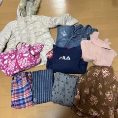 キッズ服セット　FILA エニィファム120 女の子　コート　裏起毛　パーカー