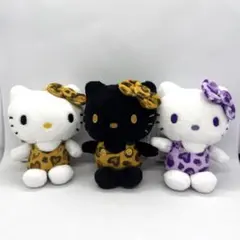 ハローキティ　ヒョウ柄シリーズ　ボールチェーンマスコット　3点セット②