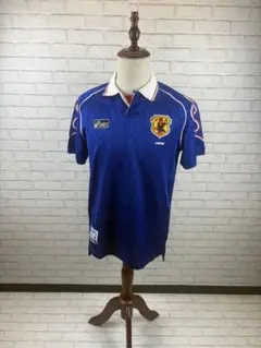 【希少/asics製】96-97年 サッカー 日本代表 ユニフォーム 炎モデル