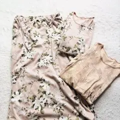 まとめ売り　インゲボルグ　長袖tシャツ セットアップ　花柄　Tシャツ　スカート