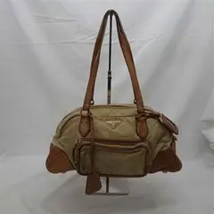 ♡PRADA 　プラダ　希少　ハンドバッグ ベージュ/ブラウン
