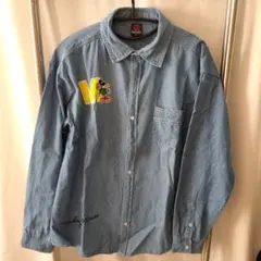 Disney BABYDOLL ミッキーマウス デニムシャツ Mサイズ