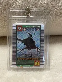 昆虫王者ムシキング ミニチュアカードアクリル グランディスオオクワガタ