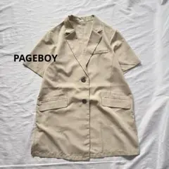 PAGEBOY リネンライク　ハーフスリーブジャケット　半袖　アウターのサムネイル