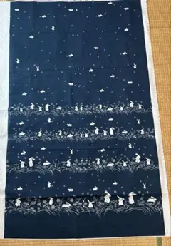 토끼 토끼 패턴 굿윌 커튼 패브릭