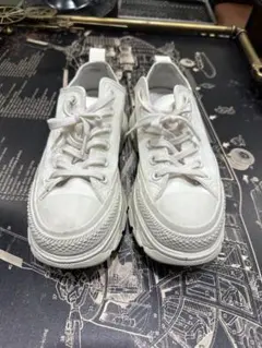 converseコンバース オールスター チャックテイラー 厚底 白