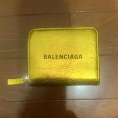 サ*郎様 BALENCIAGA バレンシアガ 二つ折り財布 イエロー ストラップ サ*郎様 BALENCIAGA バレンシアガ 二つ折り財布 イエロー ストラップ