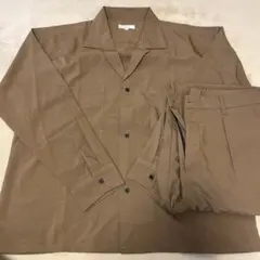 Nylaus シャツ パンツ セットアップ ブラウン L 新品未使用のサムネイル