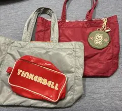 ティンカーベルトートバッグ2個セット　おまけ付き