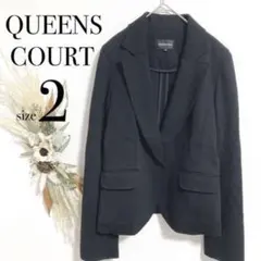 QUEENS COURT クイーンズ　コート M ジャケット　アウター　秋冬　紺