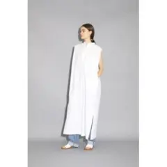 SACRA サクラ WASHED TYPEWRITER OP ワンピース 白のサムネイル