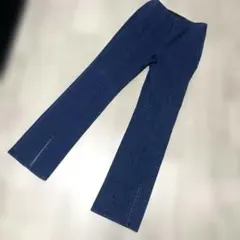 GU ハイライズフロントスリットフレアジーンズ　Ｍ