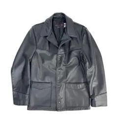 Schott ショット 7420 レザーカーコート サボテンタグ 黒牛タグ 38