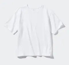 ユニクロ　エアリズムコットン　クルーネックTシャツ　ホワイト 160