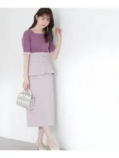 PROPORTION BODY DRESSING コルセット付タイトスカート