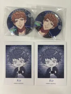 ヒプノシスマイク Flava2 毒島メイソン理鶯 缶バッジ 特典 4点セット