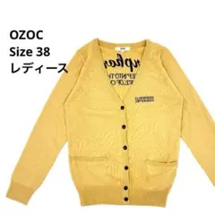 OZOC 刺繍デザイン カーディガン 38 ベージュ コンパクト Y2Kのサムネイル
