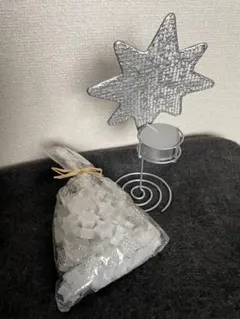 【未使用】 キャンドルホルダー　クリスマス　星型キャンドル飾り