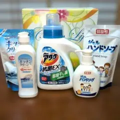 アタック＆フレッシュギフト☆洗濯洗剤☆台所用洗剤☆ハンドソープ☆のサムネイル