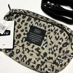 未使用 kiu ヒョウ柄 ショルダーバッグ