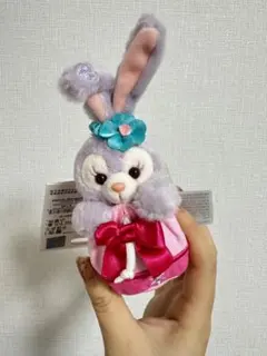 上海ディズニー限定　ステラルー　ストラップ　ぬいぐるみ　キーホルダー　巾着姿