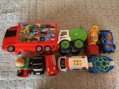 ミニカーセット トラック ゴミ収集車