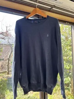 Polo ダークブルー クルーネックセーター Mのサムネイル