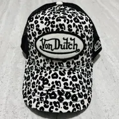 残り僅か von dutch ヴォンダッチ メッシュキャップ 豹柄 ピンク