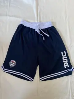 USA バスケットボールパンツ ネイビー　XL