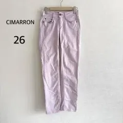 CIMARRON シマロン カラーパンツ ラベンダー 薄紫 26 ストレッチのサムネイル