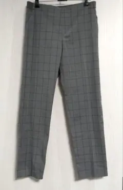 UNIQLO スマートスタイルアンクルパンツ　L グレーチェック　新品未使用