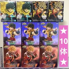 【10体セット】僕のヒーローアカデミア 緑谷出久 爆豪勝己 フィギュアまとめ売り