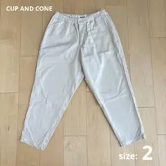 【CUP AND CONE 】チノパン ベージュ