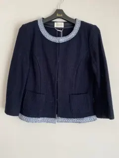 未使用　ハロッズ コットン　ノーカラージャケット　1のサムネイル
