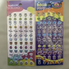 【匿名配送】たまごっち プチプチシール ぷくぷくシール2枚セット ぷっくりシール