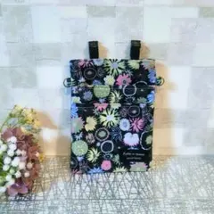 花柄　ナースポーチ　オーガナイザー　移動ポケット　仕分けポーチ　ボタニカル柄