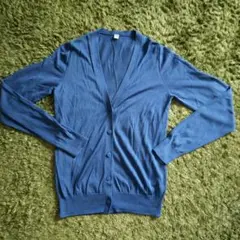 UNIQLO ユニクロ　ライトVネックカーディガン　ブルー　M