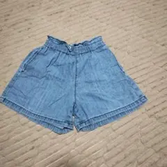 GU デニムブルー ショートパンツ 130cm