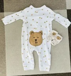 【現行品】baby gap ブラナンベア　ロンパース シリクマ　ケツクマ