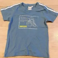 コンバース　120 ブルー　水色　キッズ半袖Tシャツ　トップス　カジュアル男の子