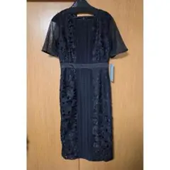 新品 Dolly doll ドレス 刺繍 ブラック レースタイトワンピース