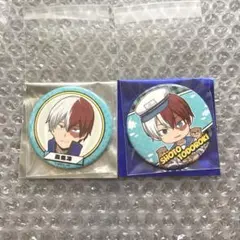 轟焦凍　缶バッジ　等身　ミニキャラ　ヒロアカ　シーパラ　コラボ