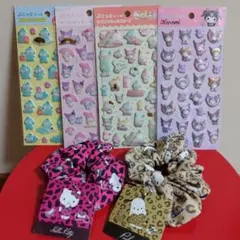 サンリオぷくっとシール４種・サンリオシュシュ２種