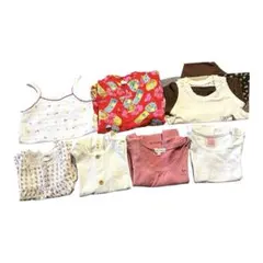 ベビー服7点まとめ売り　夏服　女の子　70〜95cm 半袖　ロンパース