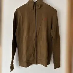 ジムフレックス　メンズ ジップアップパーカー ブラウン　M