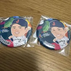 ヤクルトスワローズ ビッグサイズ缶バッジ 山田哲人 村上宗隆 - メルカリ
